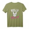 Damen Bully Mama Frenchie Frauchen T-Shirt – Französische Bulldogge Geschenk für Hundeliebhaber, Züchter & Frauchen zu Weihnachten, Geburtstag & Muttertag