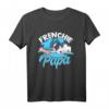 Frenchie Papa Hunde Herrchen T-Shirt - Lustiges French Bulldog Design für Hundebesitzer & Frenchie Fans, Perfekt zum Gassi & als Geschenk