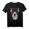 Süße französische Bulldogge im Hochschulabschluss Kappe T-Shirt - Lustiges Hundedesign für Tier- und Hundeeliebhaber
