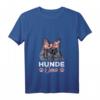 Damen Hunde Oma T-Shirt mit Französischer Bulldogge - Lustiges Gassi Motiv für Frauchen & Hundeliebhaberinnen, Perfekt als Geschenk zum Geburtstag, Weihnachten & Muttertag
