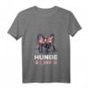 Damen Hunde Oma T-Shirt mit Französischer Bulldogge - Lustiges Gassi Motiv für Frauchen & Hundeliebhaberinnen, Perfekt als Geschenk zum Geburtstag, Weihnachten & Muttertag