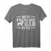 HapFrog Hundebesitzer T-Shirt mit Vintage Französischer Bulldogge - Perfektes Geschenk für Frenchie Dads