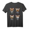 Lustiges Französische Bulldogge Hund T-Shirt mit Masken-Motiv - Perfekt für Hundeliebhaber, Zyniker und Humorvolle Geschenke
