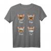 Lustiges Französische Bulldogge Hund T-Shirt mit Masken-Motiv - Perfekt für Hundeliebhaber, Zyniker und Humorvolle Geschenke