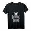 Damen Frenchie Mama T-Shirt mit V-Ausschnitt - Perfektes Geschenk für Hundeliebhaberinnen und Französische Bulldoggen Fans