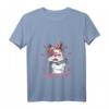 Damen Frenchie Mom Französische Bulldogge Hund T-Shirt mit V-Ausschnitt – Lustiges Hundemotiv, Geschenk für Hundeliebhaberinnen & Frauchen