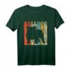 Englische Bulldogge Geschenk Retro T-Shirt für Besitzer - Klassisch gestreift, doppelt genähter Saum