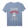 Lustiges Englische Bulldogge T-Shirt - Achtung! Bulldoggen freuen sich etwas anders - Perfekt als Geschenk für Bulldoggenbesitzer, Züchter & Hundeliebhaber