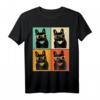 Retro Französische Bulldogge mit Sonnenbrille Geschenk T-Shirt - Perfektes Geschenk für Bulldoggenliebhaber, Mütter, Väter & Tierfreunde