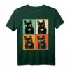 Retro Französische Bulldogge mit Sonnenbrille Geschenk T-Shirt - Perfektes Geschenk für Bulldoggenliebhaber, Mütter, Väter & Tierfreunde