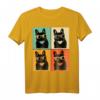 Retro Französische Bulldogge mit Sonnenbrille Geschenk T-Shirt - Perfektes Geschenk für Bulldoggenliebhaber, Mütter, Väter & Tierfreunde