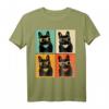 Retro Französische Bulldogge mit Sonnenbrille Geschenk T-Shirt - Perfektes Geschenk für Bulldoggenliebhaber, Mütter, Väter & Tierfreunde