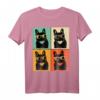 Retro Französische Bulldogge mit Sonnenbrille Geschenk T-Shirt - Perfektes Geschenk für Bulldoggenliebhaber, Mütter, Väter & Tierfreunde