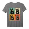 Retro Französische Bulldogge mit Sonnenbrille Geschenk T-Shirt - Perfektes Geschenk für Bulldoggenliebhaber, Mütter, Väter & Tierfreunde