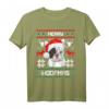Französische Bulldogge - Merry Woofmas Hund Weihnachten Xmas T-Shirt für Frenchie-Liebhaber | Festliches Hundeshirt als Weihnachtsgeschenk