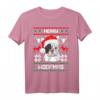 Französische Bulldogge - Merry Woofmas Hund Weihnachten Xmas T-Shirt für Frenchie-Liebhaber | Festliches Hundeshirt als Weihnachtsgeschenk