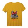 Damen Französische Bulldogge Mama T-Shirt mit V-Ausschnitt – Lustiges Hundemotiv, Geschenkidee für Hunde- und Frenchie-Liebhaber