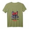 Damen Französische Bulldogge Mama T-Shirt mit V-Ausschnitt – Lustiges Hundemotiv, Geschenkidee für Hunde- und Frenchie-Liebhaber