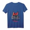 Damen Französische Bulldogge Mama T-Shirt mit V-Ausschnitt – Lustiges Hundemotiv, Geschenkidee für Hunde- und Frenchie-Liebhaber
