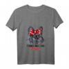 Damen Französische Bulldogge Mama T-Shirt mit V-Ausschnitt – Lustiges Hundemotiv, Geschenkidee für Hunde- und Frenchie-Liebhaber