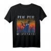 PEW PEW MADAFAKAS Französische Bulldogge T-Shirt – Lustiges Hundemotiv für Damen und Herren, perfekte Geschenkidee für Hundebesitzer