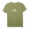 Französische Bulldogge Heartbeat Herz Hunde T-Shirt - Perfektes Geschenk für Hundeliebhaber, Herrchen, Frauchen und Züchter