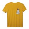 Französische Bulldogge in Brusttasche T-Shirt - Perfektes Hundehalter- und Bulldoggen-Geschenk für Fans & Besitzer