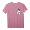 Französische Bulldogge in Brusttasche T-Shirt - Perfektes Hundehalter- und Bulldoggen-Geschenk für Fans & Besitzer