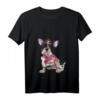 Damen T-Shirt mit I Love Mommy Französische Bulldogge - Perfektes Geschenk für Hundeliebhaberinnen, Mütter & Bulldoggen-Fans