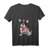 Damen T-Shirt mit I Love Mommy Französische Bulldogge - Perfektes Geschenk für Hundeliebhaberinnen, Mütter & Bulldoggen-Fans