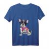 Damen T-Shirt mit I Love Mommy Französische Bulldogge - Perfektes Geschenk für Hundeliebhaberinnen, Mütter & Bulldoggen-Fans