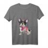 Damen T-Shirt mit I Love Mommy Französische Bulldogge - Perfektes Geschenk für Hundeliebhaberinnen, Mütter & Bulldoggen-Fans