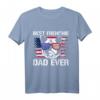 Amerika Flagge Hunde Papa Geschenk Französische Bulldogge T-Shirt – Perfektes Geschenk für Hundeliebhaber & Tierfreunde zu Weihnachten & Geburtstag