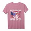 Amerika Flagge Hunde Papa Geschenk Französische Bulldogge T-Shirt – Perfektes Geschenk für Hundeliebhaber & Tierfreunde zu Weihnachten & Geburtstag
