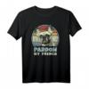 Pardon My French - Retro Lustiges Frenchie T-Shirt | Französische Bulldogge Vintage Kleidung im 60er/70er Stil für Hunde- und Tierliebhaber