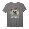Pardon My French - Retro Lustiges Frenchie T-Shirt | Französische Bulldogge Vintage Kleidung im 60er/70er Stil für Hunde- und Tierliebhaber