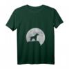 Damen Mond und Hund Silhouette – Bullmastiff T-Shirt mit V-Ausschnitt für Hundeliebhaber, Geburtstag & Weihnachten