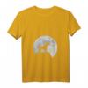 Damen Mond und Hund Silhouette – Bullmastiff T-Shirt mit V-Ausschnitt für Hundeliebhaber, Geburtstag & Weihnachten