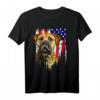 Bullmastiff Hund T-Shirt mit USA Flagge – Perfektes Geschenk für Hundeliebhaber, Patriot, Veteran & Feiertage wie 4. Juli & Weihnachten