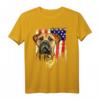 Bullmastiff Hund T-Shirt mit USA Flagge – Perfektes Geschenk für Hundeliebhaber, Patriot, Veteran & Feiertage wie 4. Juli & Weihnachten