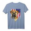 Bullmastiff Hund T-Shirt mit USA Flagge – Perfektes Geschenk für Hundeliebhaber, Patriot, Veteran & Feiertage wie 4. Juli & Weihnachten