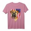 Bullmastiff Hund T-Shirt mit USA Flagge – Perfektes Geschenk für Hundeliebhaber, Patriot, Veteran & Feiertage wie 4. Juli & Weihnachten