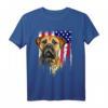 Bullmastiff Hund T-Shirt mit USA Flagge – Perfektes Geschenk für Hundeliebhaber, Patriot, Veteran & Feiertage wie 4. Juli & Weihnachten