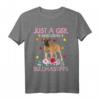 Bullmastiff T-Shirt für Hundeliebhaberinnen mit Aufschrift 'Just A Girl Who Loves Bullmastiffs' – Perfekt als Geschenk für Frauen, Mädchen & Hundeliebhaber