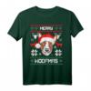 Bullterrier Merry Woofmas Hund Weihnachten Xmas T-Shirt - Lustiges Weihnachtsgeschenk für Hundeliebhaber & Bullterrier-Fans