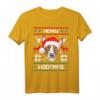 Bullterrier Merry Woofmas Hund Weihnachten Xmas T-Shirt - Lustiges Weihnachtsgeschenk für Hundeliebhaber & Bullterrier-Fans