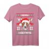 Bullterrier Merry Woofmas Hund Weihnachten Xmas T-Shirt - Lustiges Weihnachtsgeschenk für Hundeliebhaber & Bullterrier-Fans