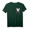 Bull Terrier in Brusttasche T-Shirt - Witziges Hundemotiv für Hundeliebhaber & Tierfreunde, Perfekt als Geschenk
