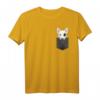 Bull Terrier in Brusttasche T-Shirt - Witziges Hundemotiv für Hundeliebhaber & Tierfreunde, Perfekt als Geschenk