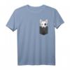 Bull Terrier in Brusttasche T-Shirt - Witziges Hundemotiv für Hundeliebhaber & Tierfreunde, Perfekt als Geschenk